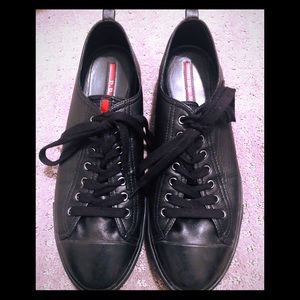 PRADA Men’s Leather Sneakers.